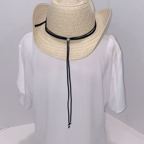 Boho Adjustable Rope Necklace Choker Hat Charm Tie - Picture 6 of 9